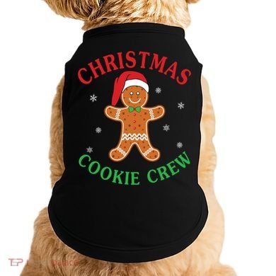 Christmas Santa Hat Gingerbread Cookie Crew Baking Team Great Gift Doggie Tank