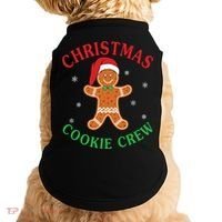 Christmas Santa Hat Gingerbread Cookie Crew Baking Team Great Gift Doggie Tank thumb 0