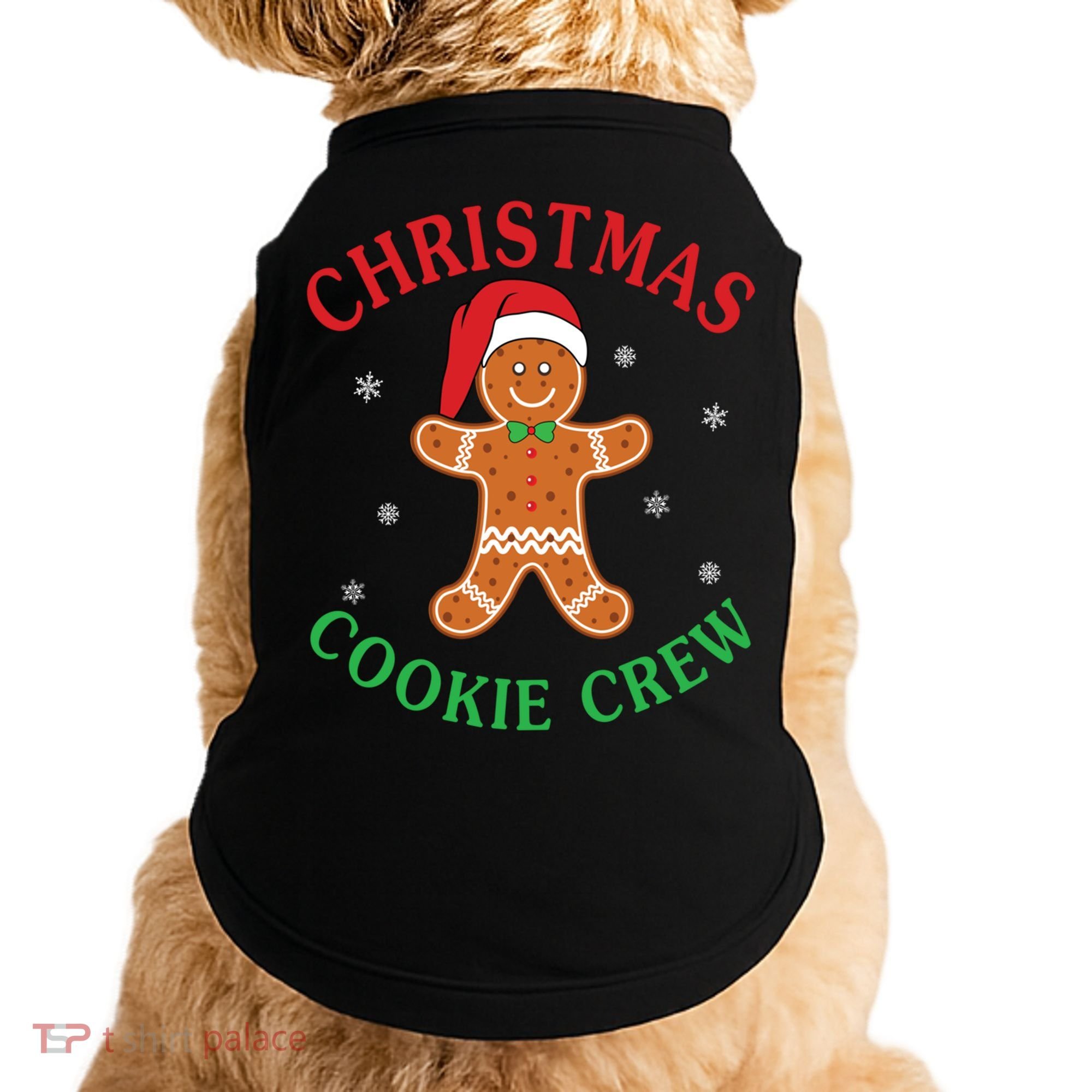 Christmas Santa Hat Gingerbread Cookie Crew Baking Team Great Gift Doggie Tank
