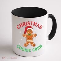Christmas Santa Hat Gingerbread Cookie Crew Baking Team Great Gift Coffee Mug thumb 1