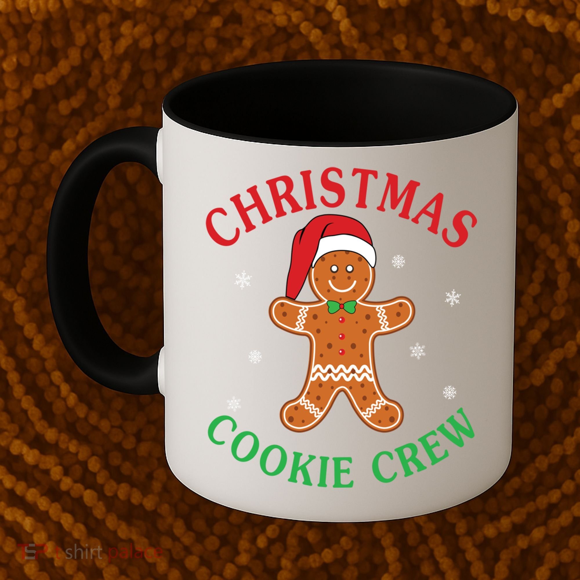 Christmas Santa Hat Gingerbread Cookie Crew Baking Team Great Gift Coffee Mug
