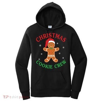 Christmas Santa Hat Gingerbread Cookie Crew Baking Team Great Gift Women's Hoodie