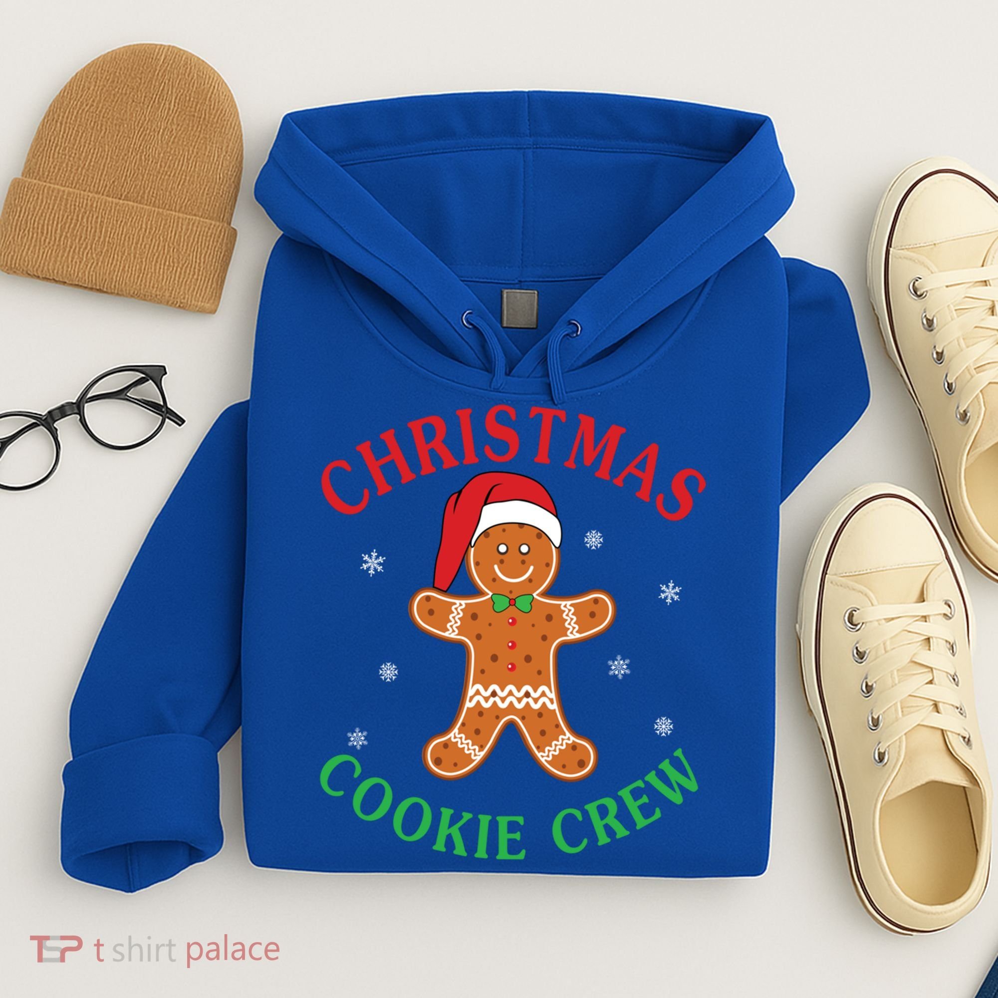 Christmas Santa Hat Gingerbread Cookie Crew Baking Team Great Gift Hoodie