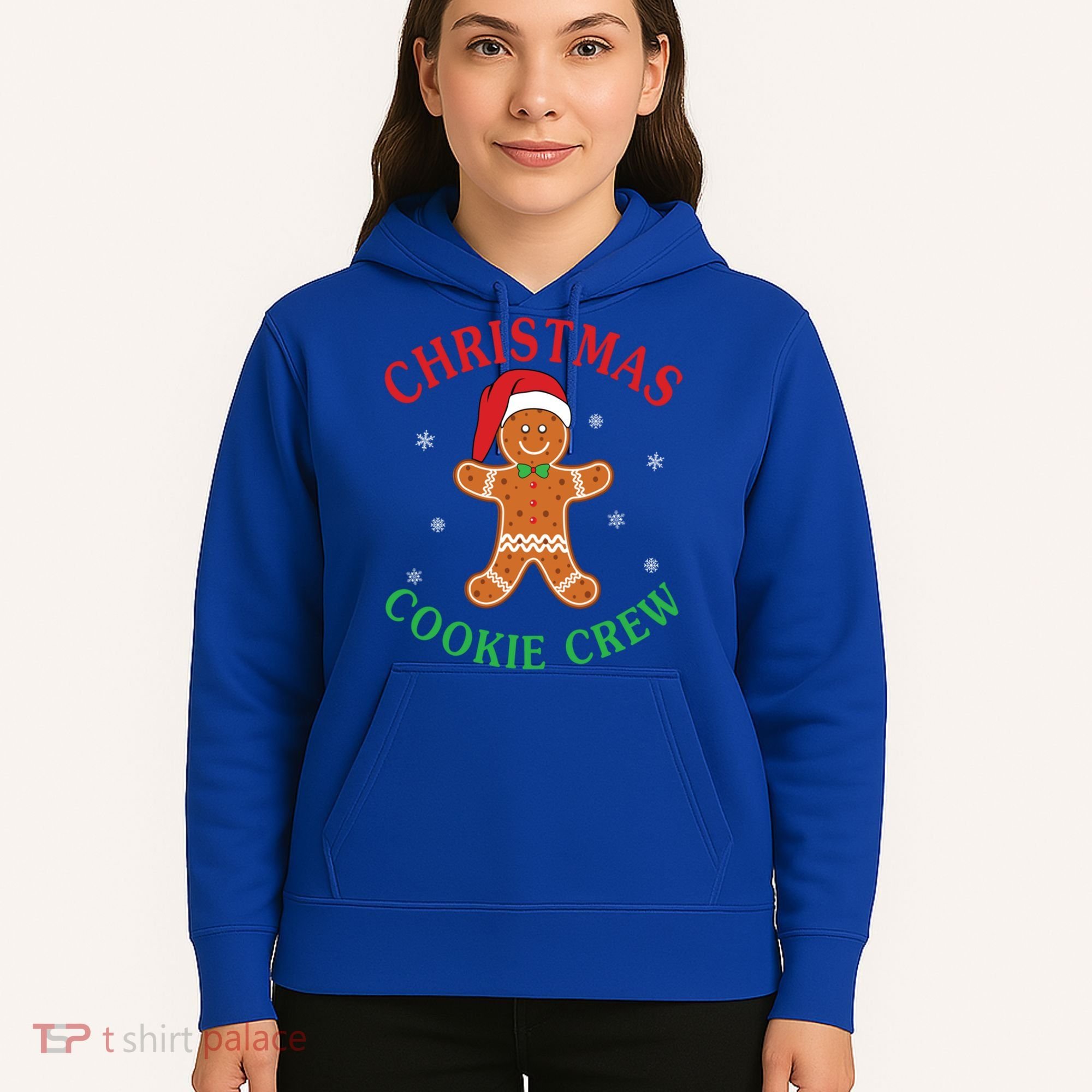 Christmas Santa Hat Gingerbread Cookie Crew Baking Team Great Gift Hoodie