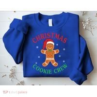 Christmas Santa Hat Gingerbread Cookie Crew Baking Team Great Gift Sweatshirt thumb 2