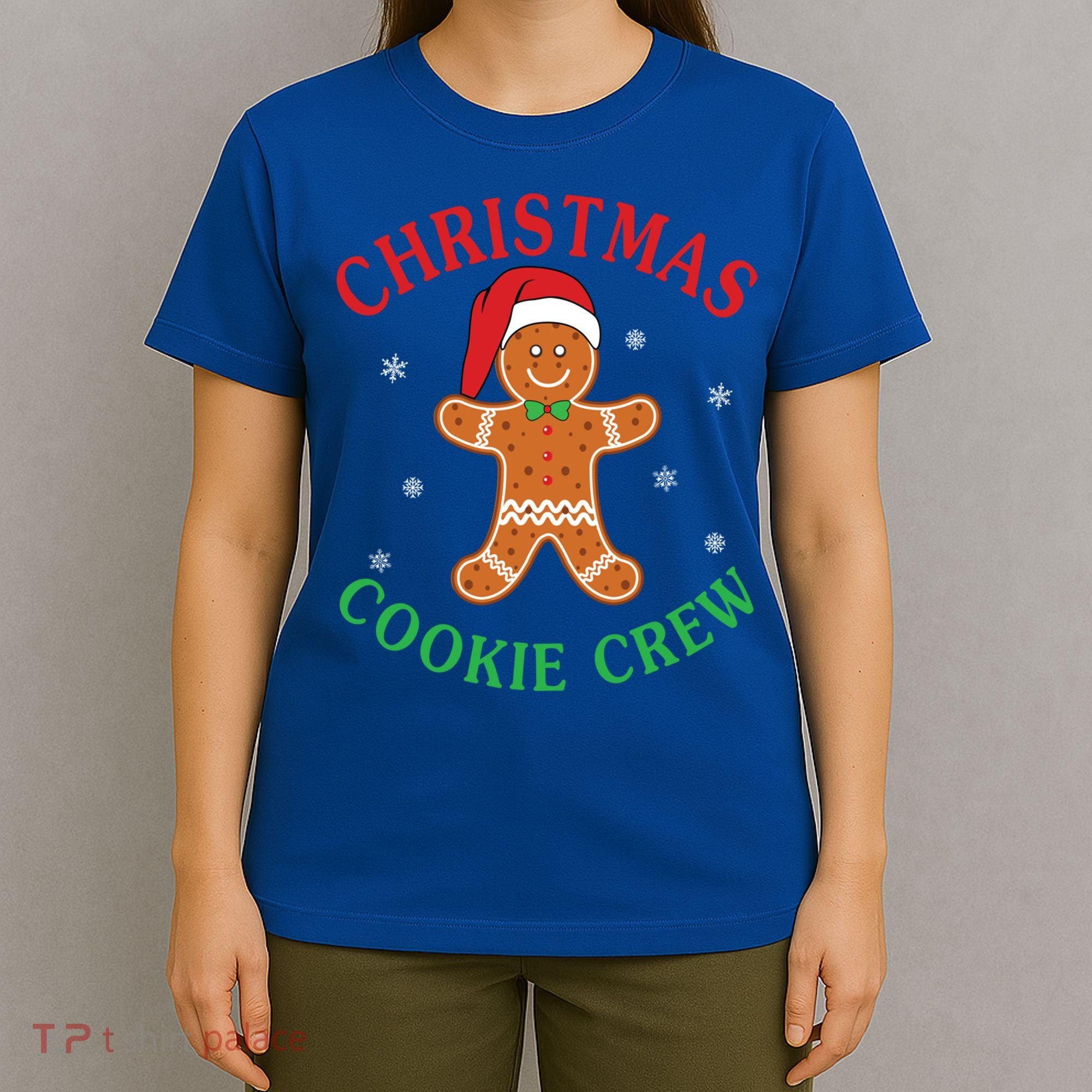 Christmas Santa Hat Gingerbread Cookie Crew Baking Team Great Gift T-Shirt