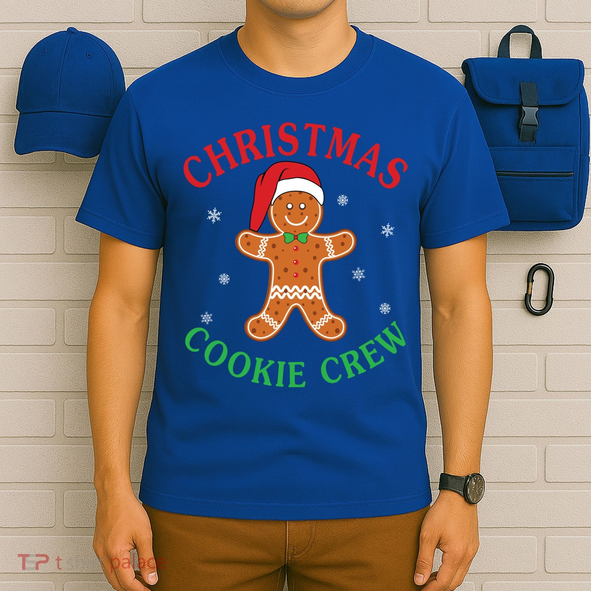 Christmas Santa Hat Gingerbread Cookie Crew Baking Team Great Gift T-Shirt