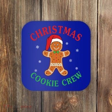 Christmas Santa Hat Gingerbread Cookie Crew Baking Team Great Gift Coaster