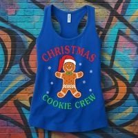 Christmas Santa Hat Gingerbread Cookie Crew Baking Team Great Gift Women's Tank Top thumb 3