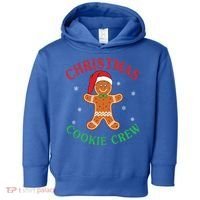 Christmas Santa Hat Gingerbread Cookie Crew Baking Team Great Gift Toddler Hoodie thumb 0