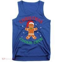 Christmas Santa Hat Gingerbread Cookie Crew Baking Team Great Gift Tank Top thumb 0