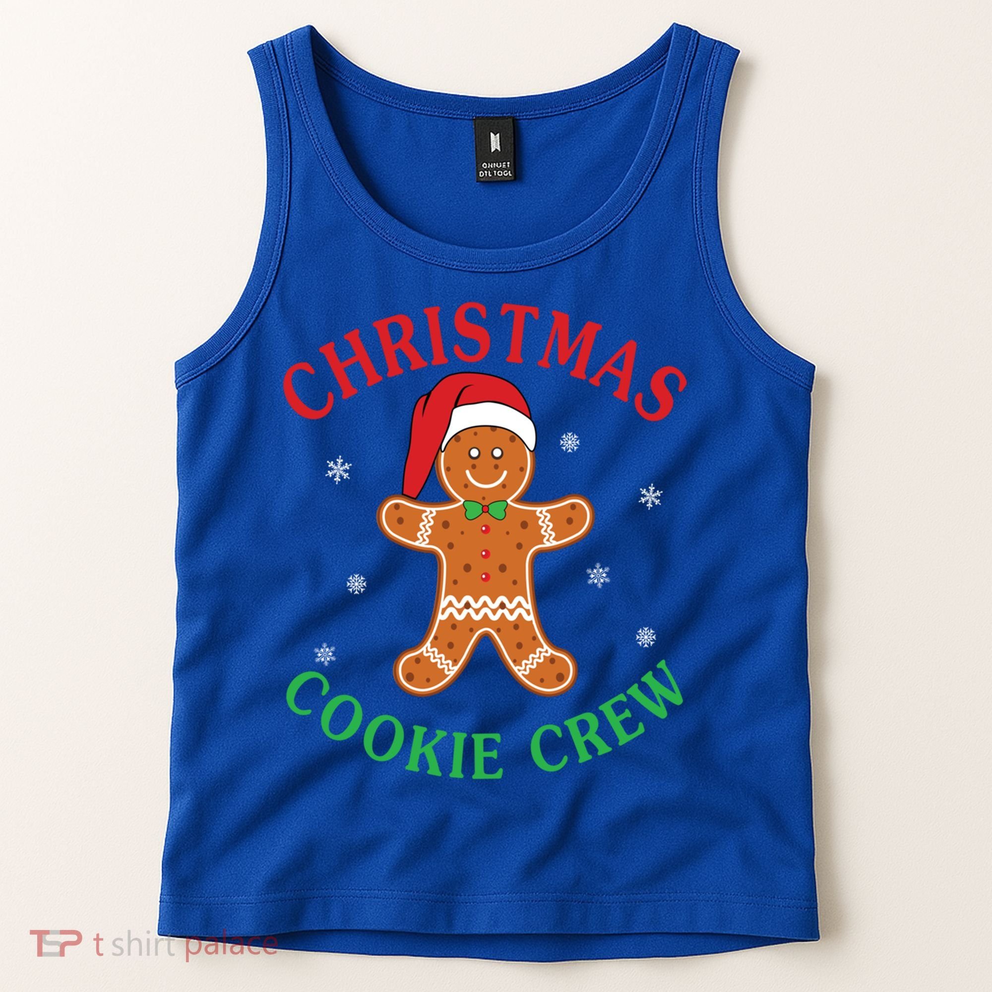 Christmas Santa Hat Gingerbread Cookie Crew Baking Team Great Gift Tank Top