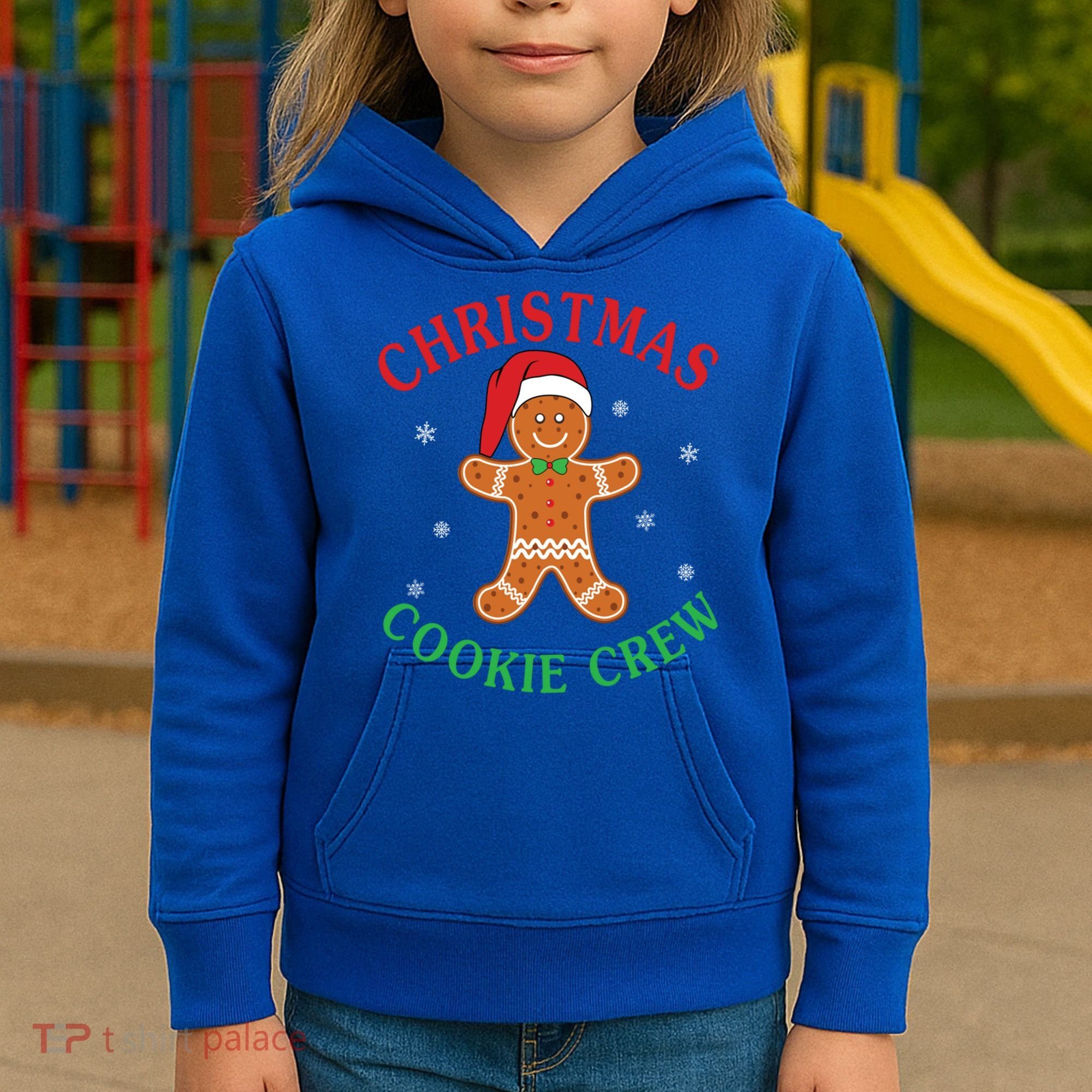 Christmas Santa Hat Gingerbread Cookie Crew Baking Team Great Gift Kids Hoodie