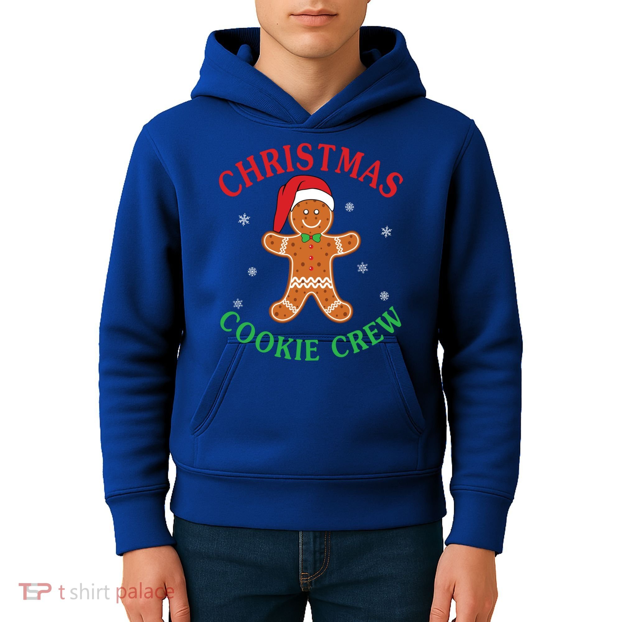 Christmas Santa Hat Gingerbread Cookie Crew Baking Team Great Gift Kids Hoodie