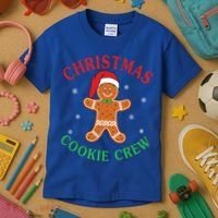 Christmas Santa Hat Gingerbread Cookie Crew Baking Team Great Gift Kids T-Shirt thumb 3