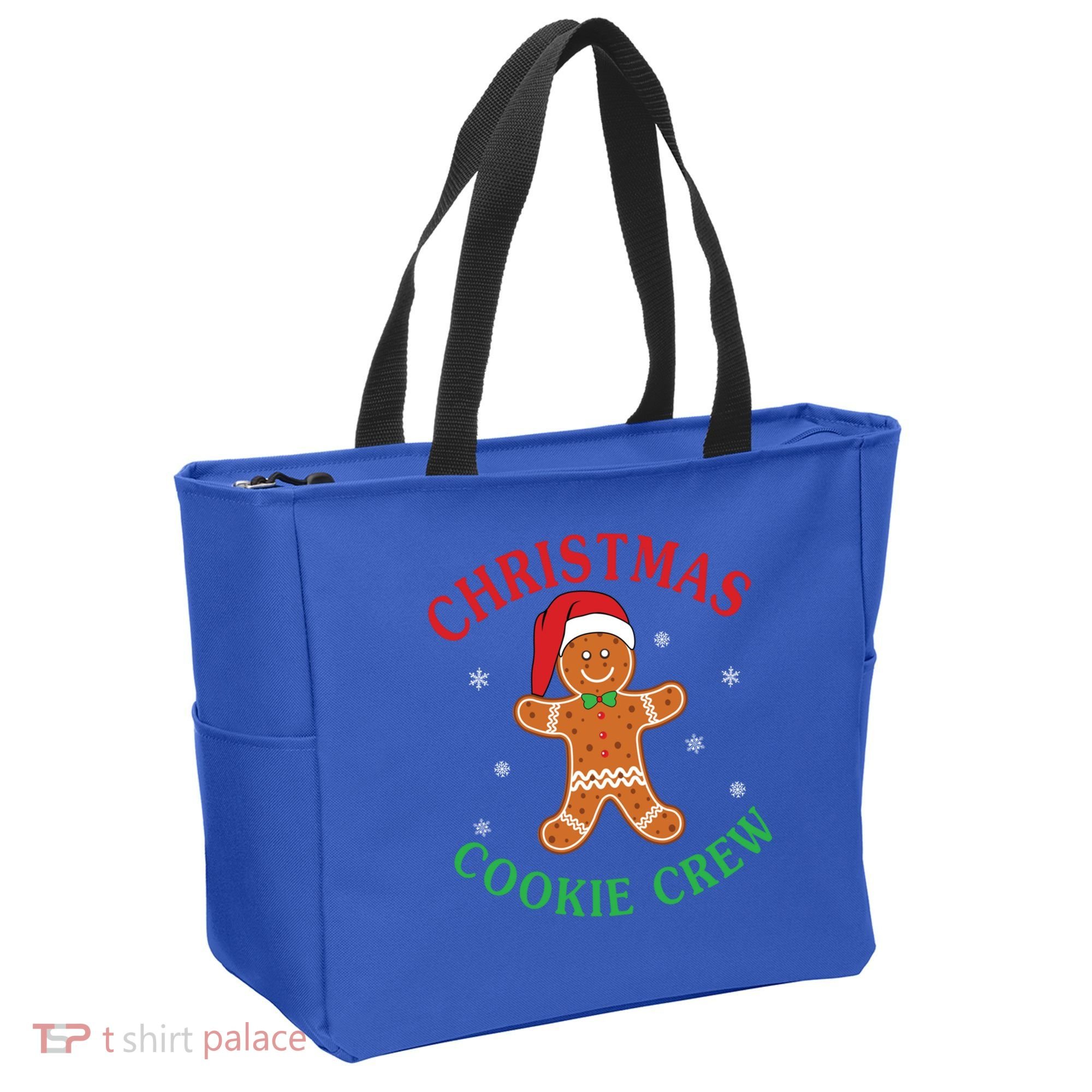 Christmas Santa Hat Gingerbread Cookie Crew Baking Team Great Gift Tote Bag