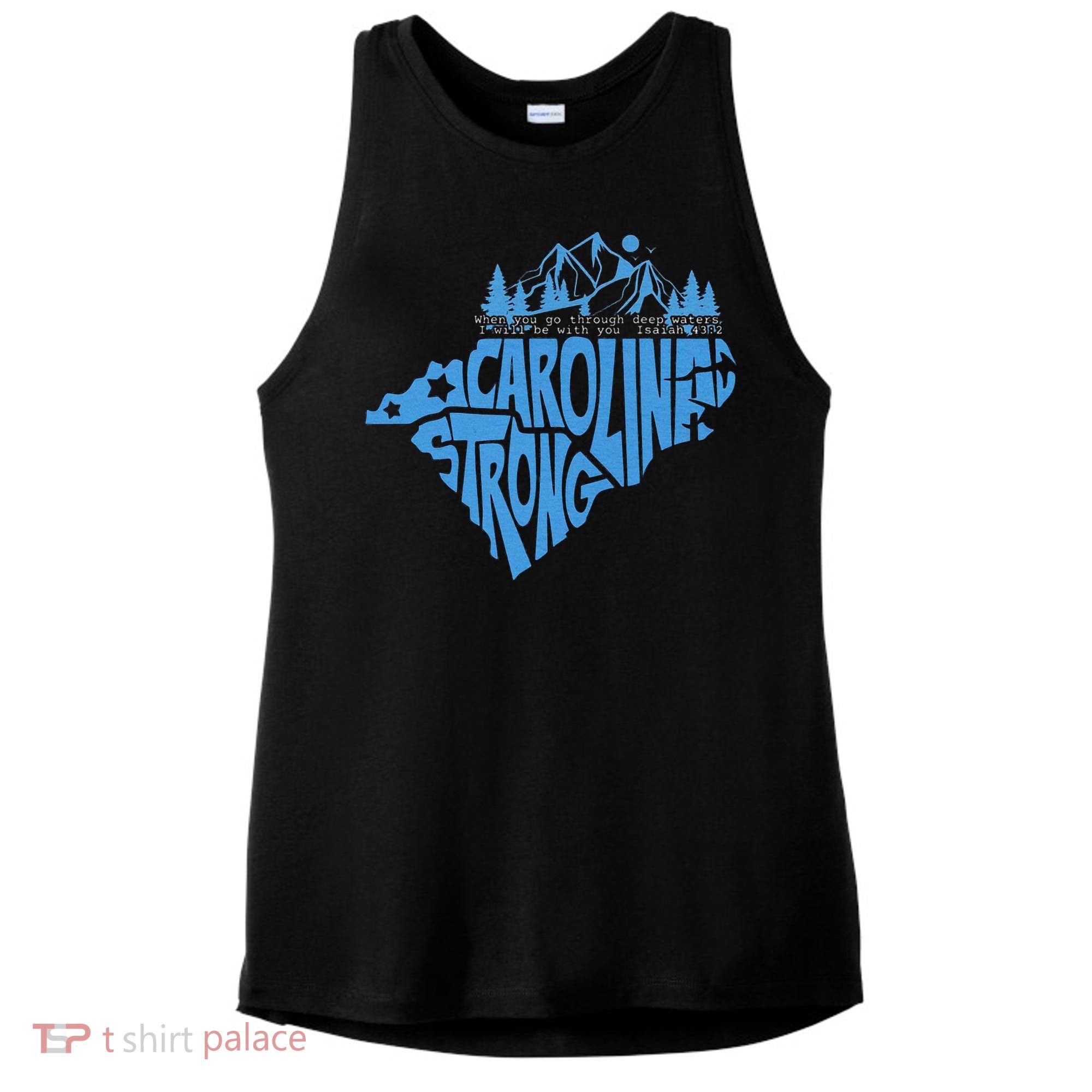 Carolina Strong Hurricane Relief Western Nc Ladies PosiCharge Tri-Blend Wicking Tank