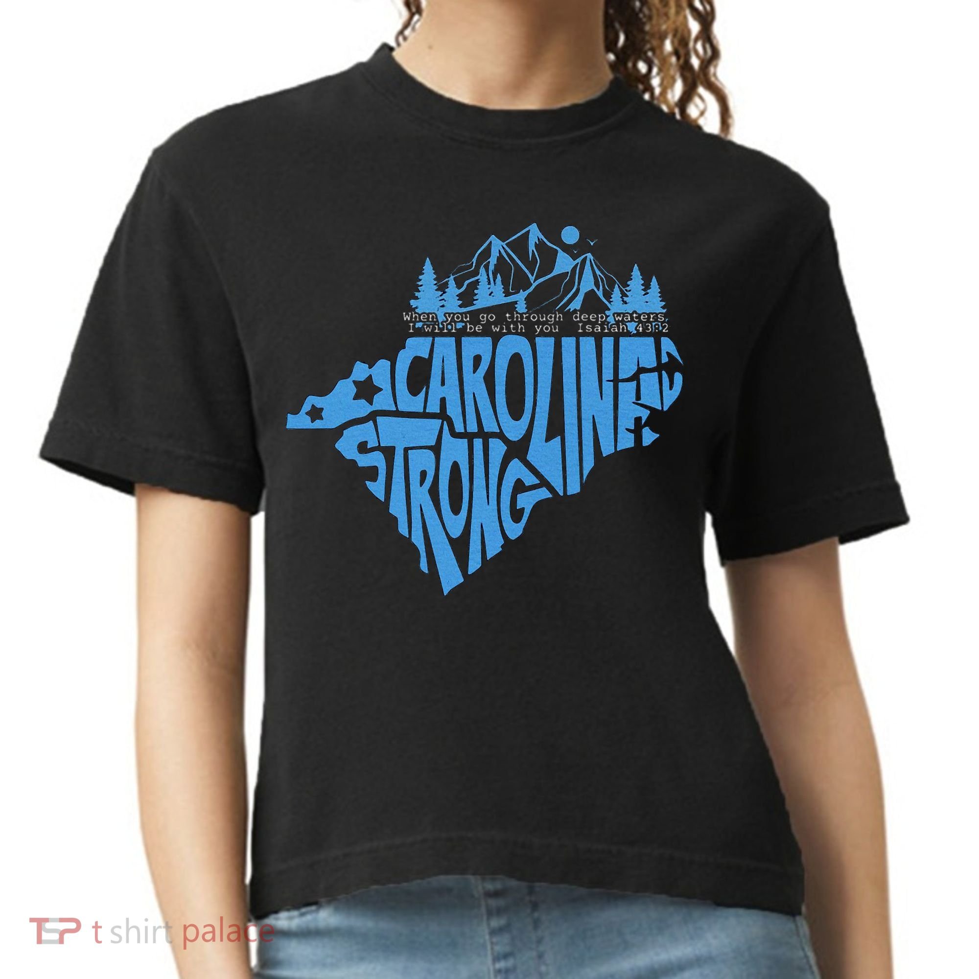 Carolina Strong Hurricane Relief Western Nc Comfort Colors Boxy T-Shirt