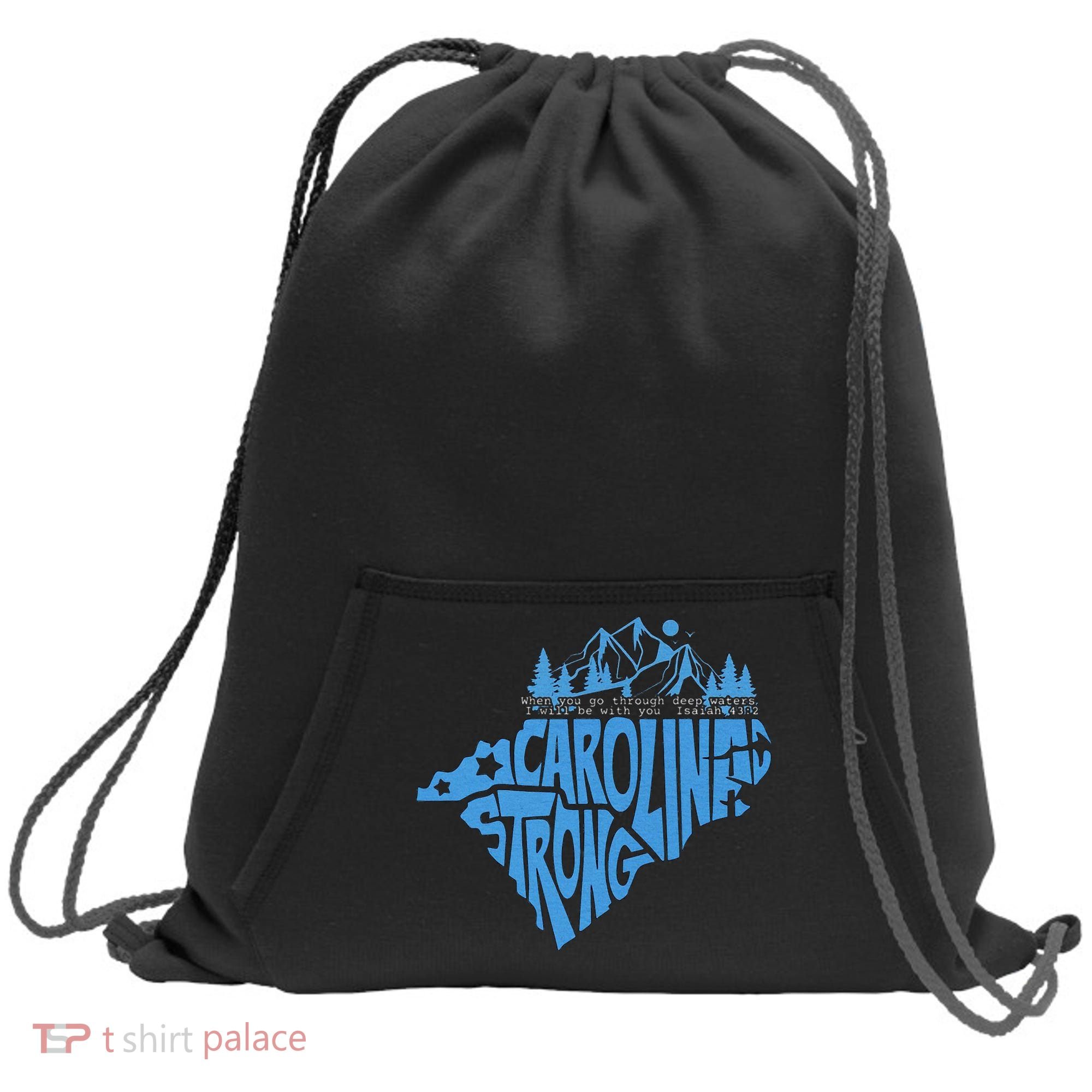 Carolina Strong Hurricane Relief Western Nc Sweatshirt Cinch Pack Bag