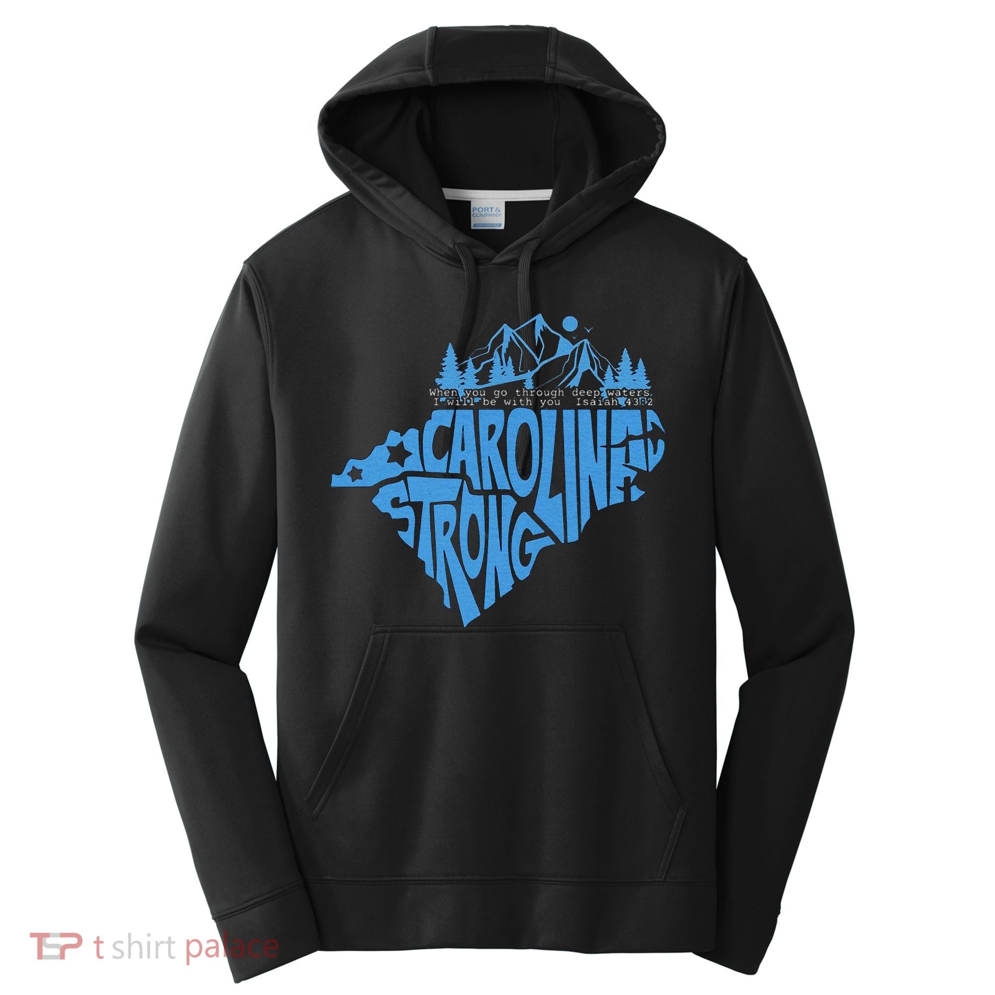 Carolina Strong Hurricane Relief Western Nc Performance Fleece Hoodie