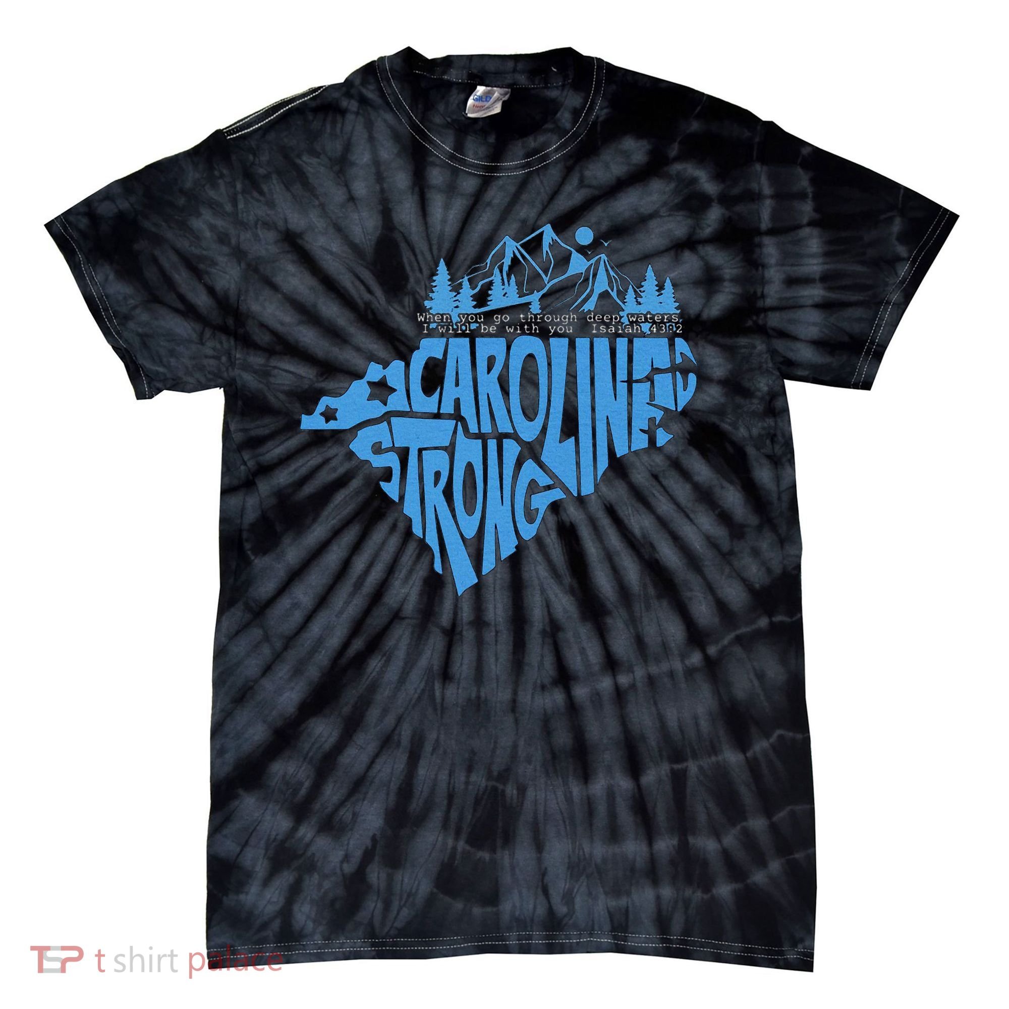 Carolina Strong Hurricane Relief Western Nc Tie-Dye T-Shirt