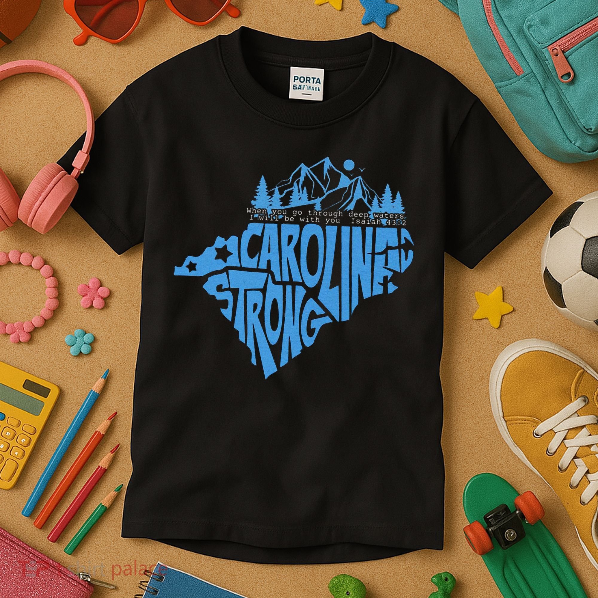 Carolina Strong Hurricane Relief Western Nc Kids T-Shirt