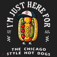 Chicago Style Hot Dog Lover Chicago Foodie Hat thumb 2
