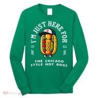 Chicago Style Hot Dog Lover Chicago Foodie Long Sleeve Shirt thumb 0