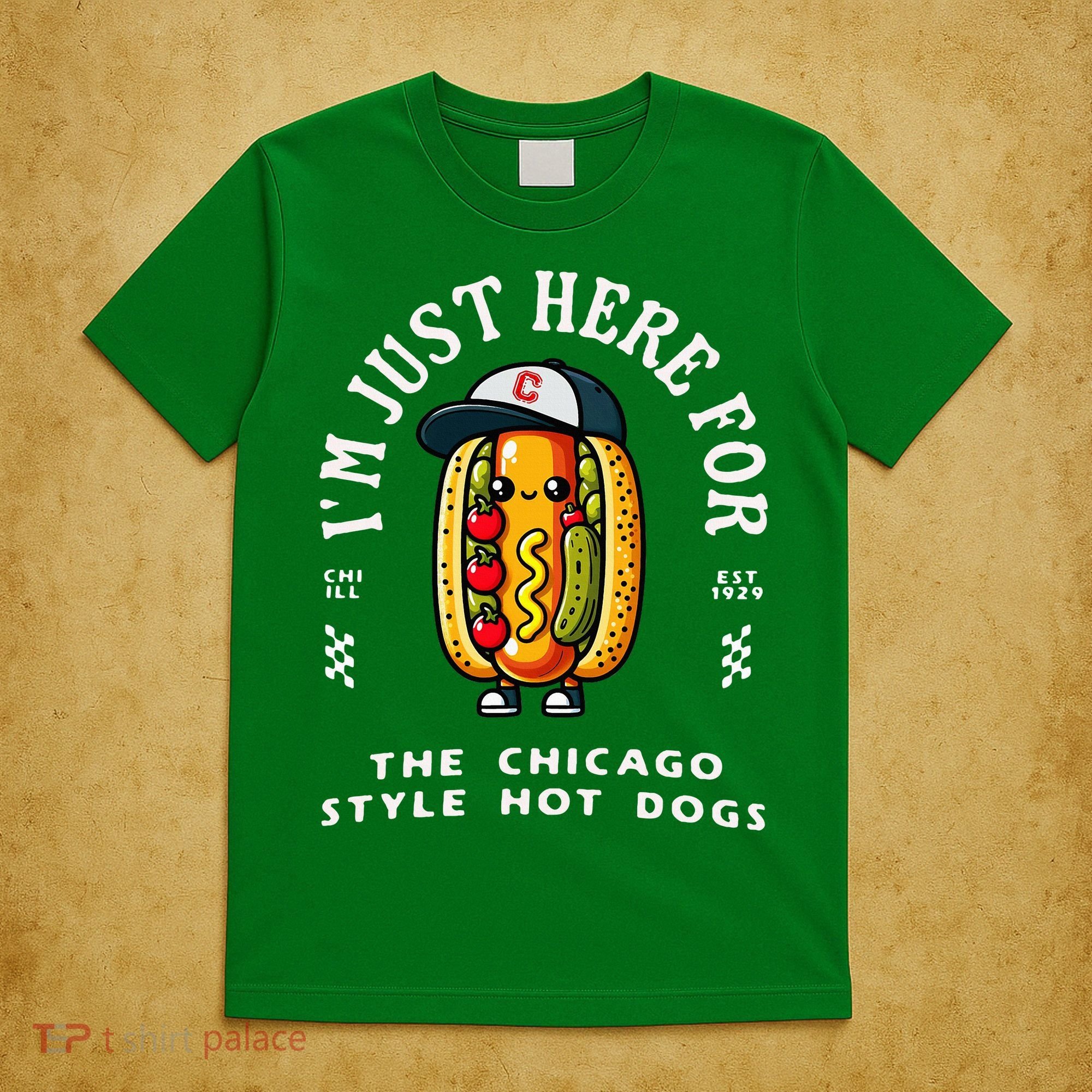 Chicago Style Hot Dog Lover Chicago Foodie T-Shirt