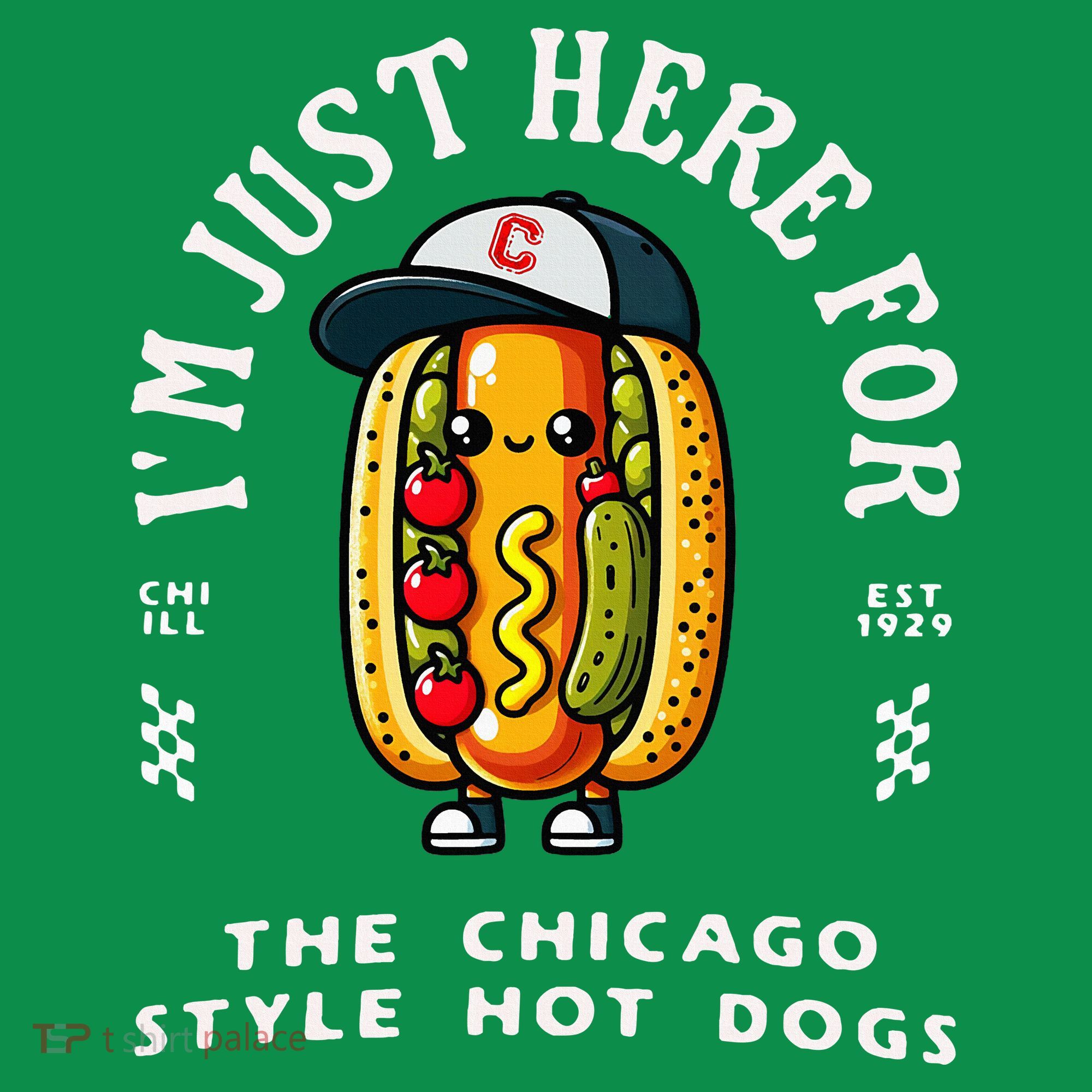 Chicago Style Hot Dog Lover Chicago Foodie Button