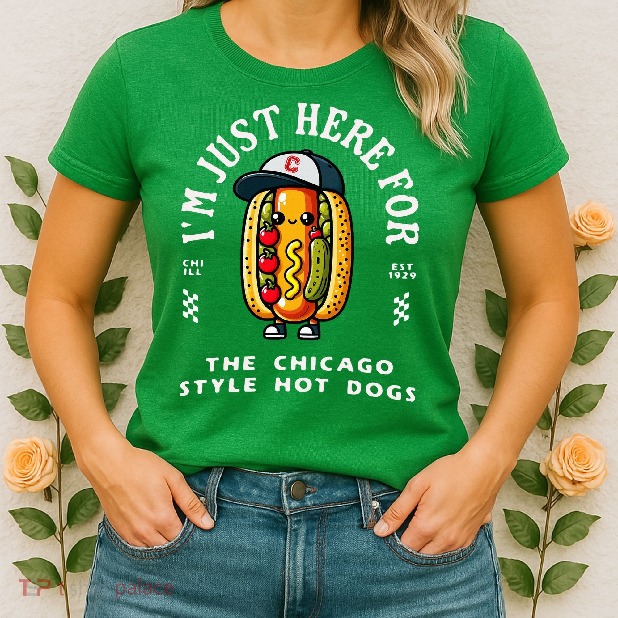 Chicago Style Hot Dog Lover Chicago Foodie Women's T-Shirt