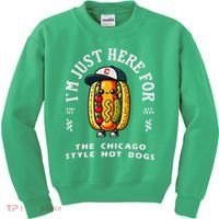 Chicago Style Hot Dog Lover Chicago Foodie Kids Sweatshirt thumb 0
