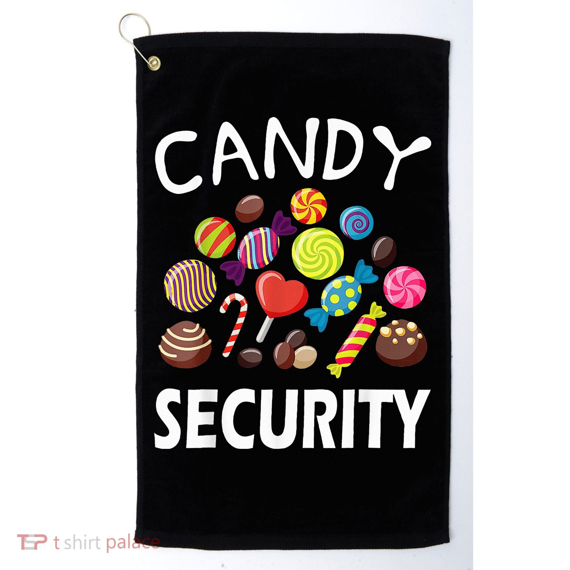Candy Security Halloween Costume Party Golf Towel