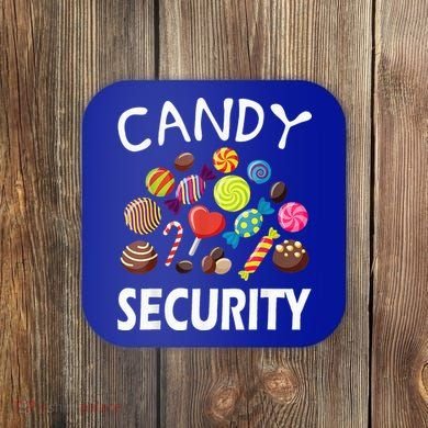 Candy Security Halloween Costume Party Coaster