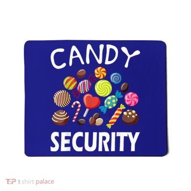 Candy Security Halloween Costume Party Mousepad