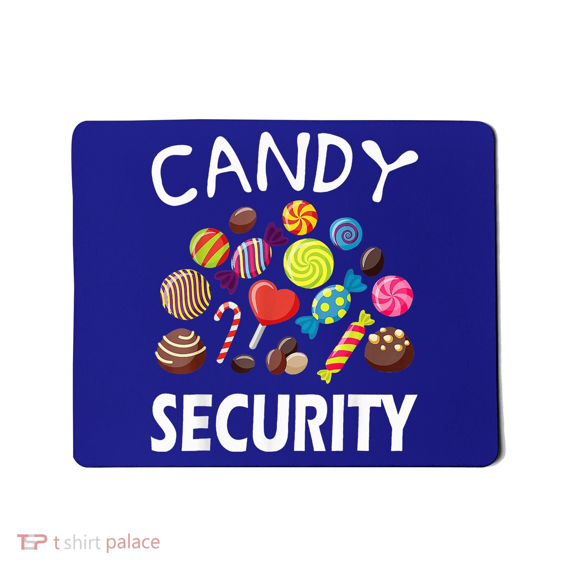 Candy Security Halloween Costume Party Mousepad