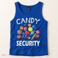 Candy Security Halloween Costume Party Tank Top thumb 2