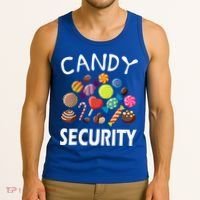 Candy Security Halloween Costume Party Tank Top thumb 3