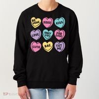 Candy Sweet Hearts Love Valentines Day Women's Sweatshirt thumb 0