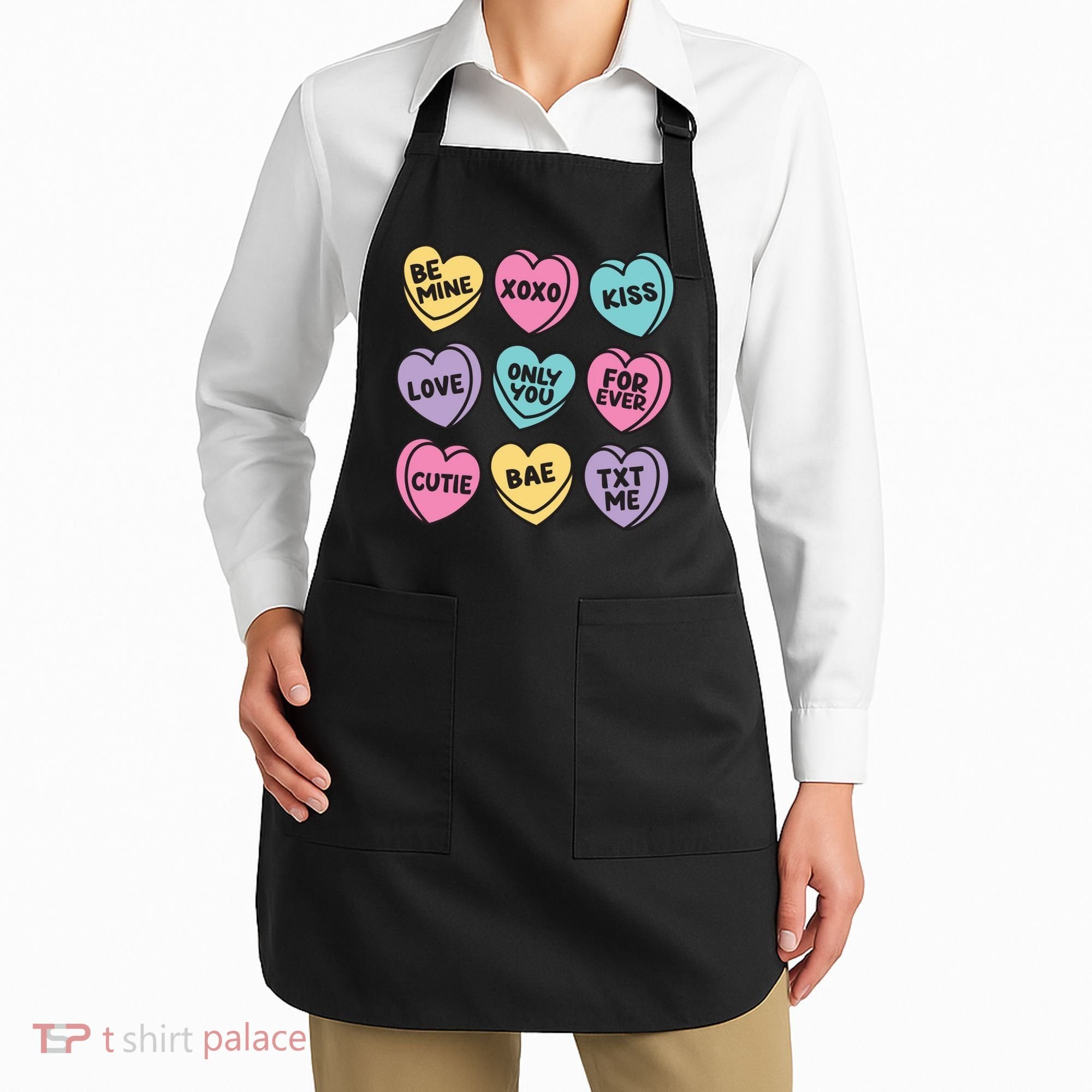 Candy Sweet Hearts Love Valentines Day Apron