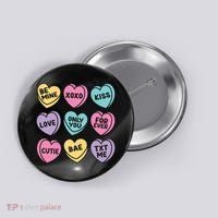 Candy Sweet Hearts Love Valentines Day Button thumb 0