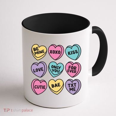 Candy Sweet Hearts Love Valentines Day Coffee Mug back