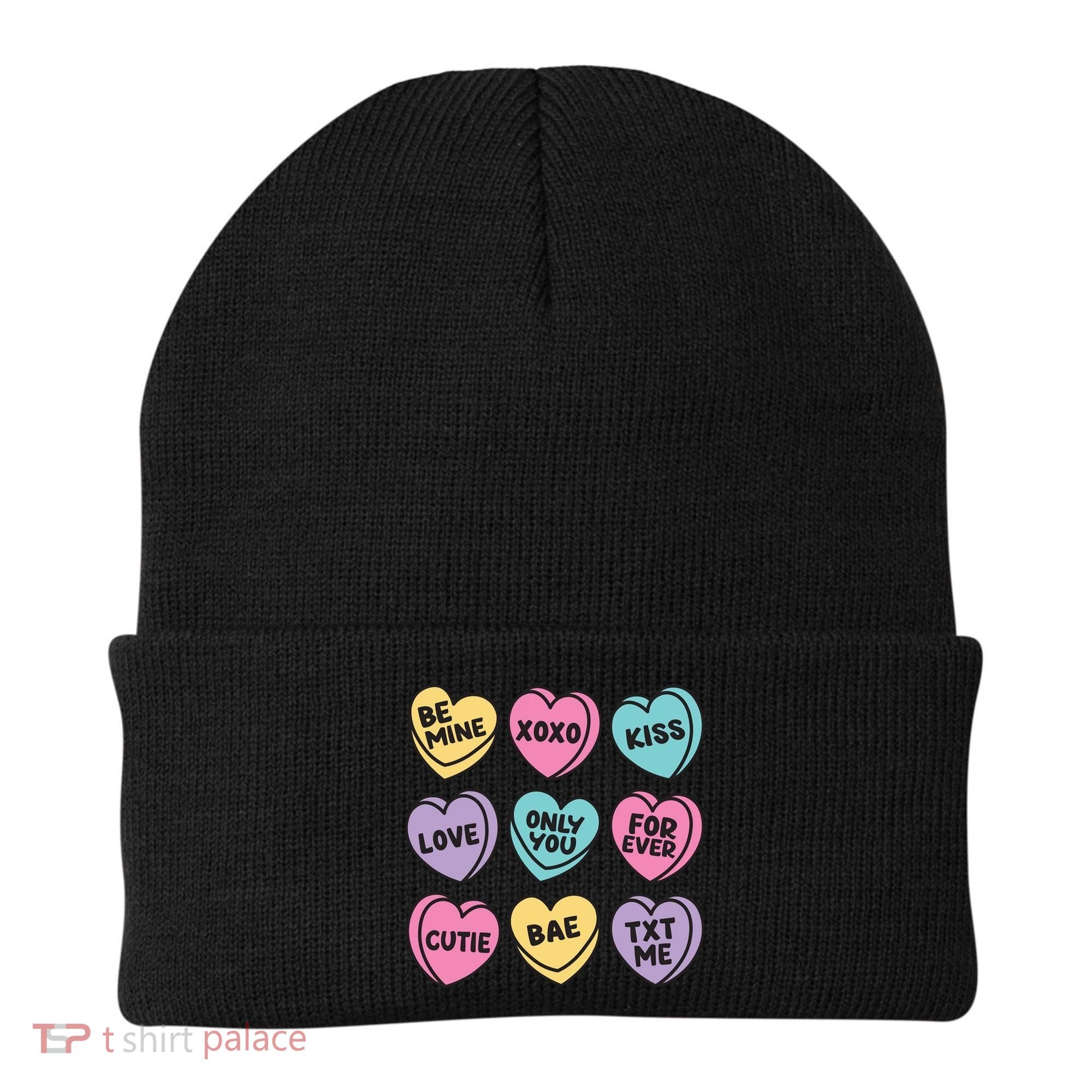 Candy Sweet Hearts Love Valentines Day Beanie