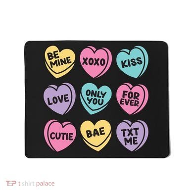 Candy Sweet Hearts Love Valentines Day Mousepad