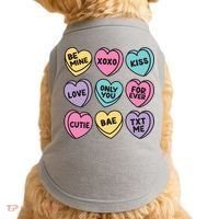 Candy Sweet Hearts Love Valentines Day Doggie Tank thumb 0