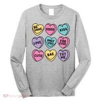 Candy Sweet Hearts Love Valentines Day Long Sleeve Shirt thumb 0