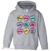 Candy Sweet Hearts Love Valentines Day Toddler Hoodie thumb 0