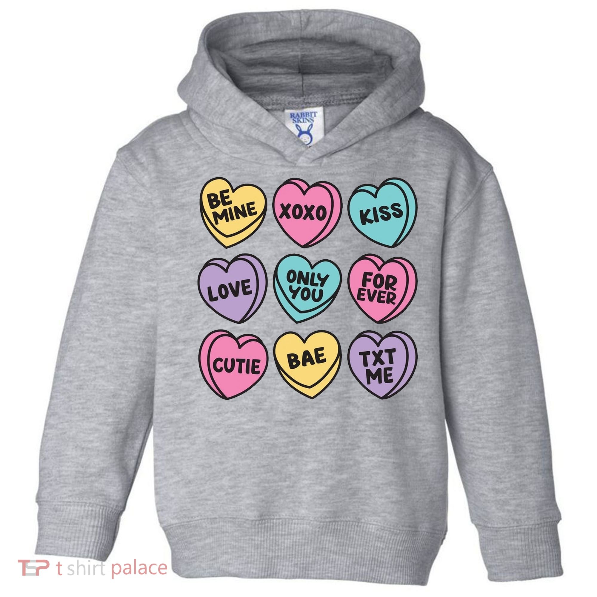 Candy Sweet Hearts Love Valentines Day Toddler Hoodie