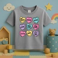 Candy Sweet Hearts Love Valentines Day Toddler T-Shirt thumb 3