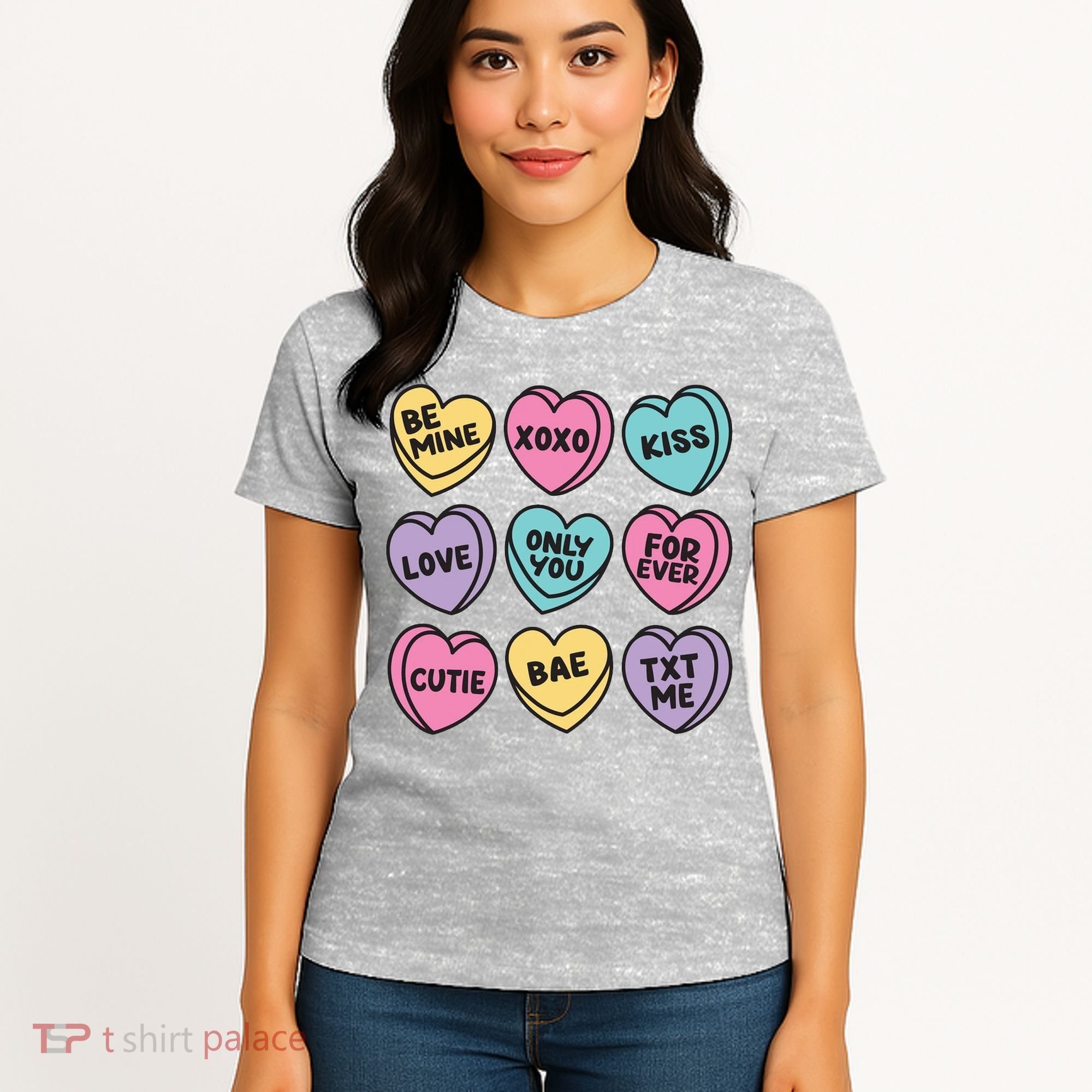 Candy Sweet Hearts Love Valentines Day Women's T-Shirt